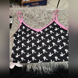 Black and White Playboy PJ Set